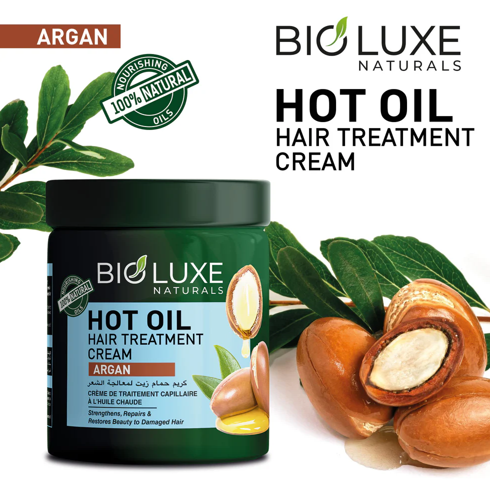 Argan Hot Oil Hair Treatment Cream by BioLuxe Naturals 1000ml