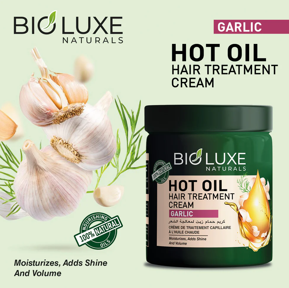 Garlic Hot Oil Hair Treatment Cream by BioLuxe Naturals 1000ml