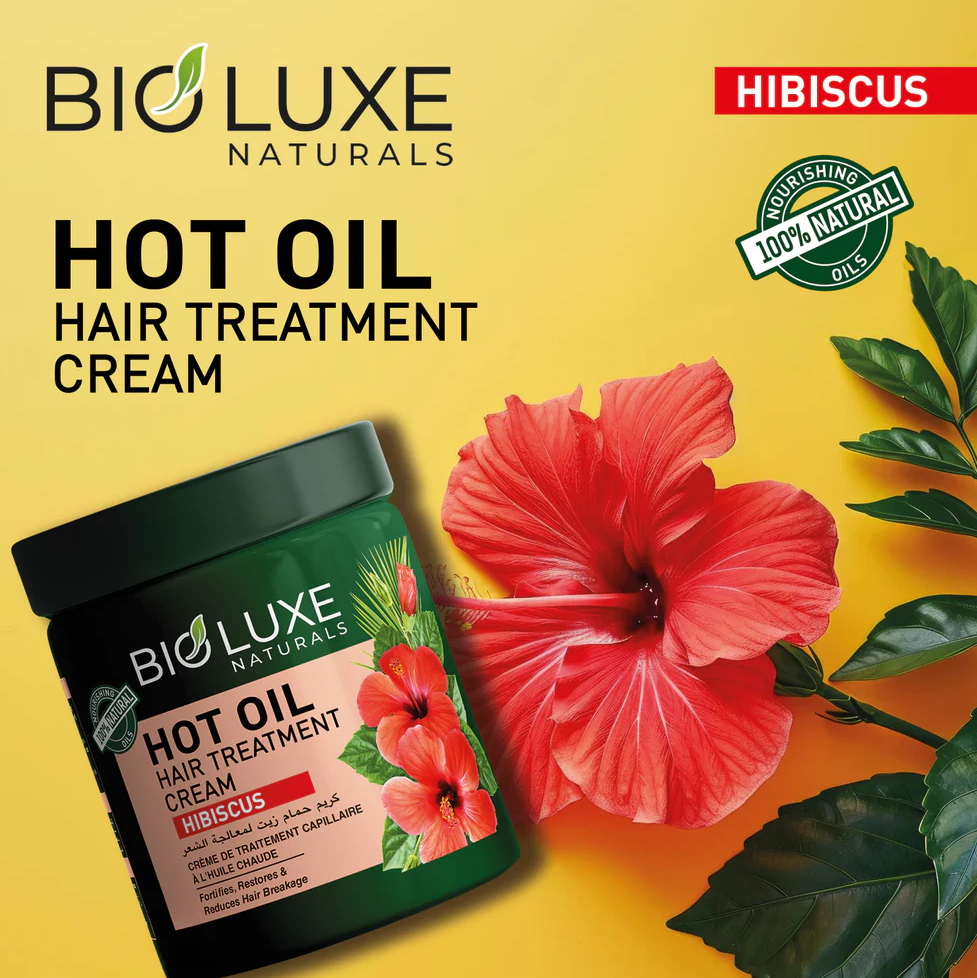 Hibiscus Hot Oil Hair Treatment Cream by BioLuxe Naturals 1000ml