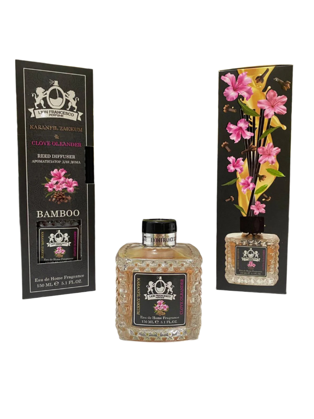 Home fragrance Reed Diffuser Clove Oleander van Lion Francesco 150ml