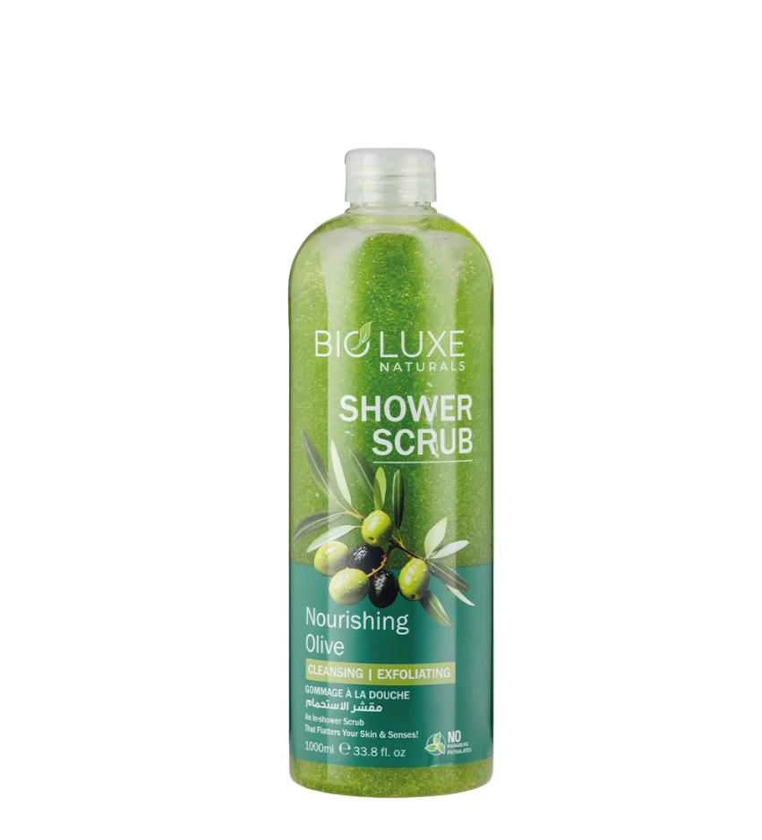 Nourishing Olive Shower Scrub by BioLuxe Naturals 1000ml