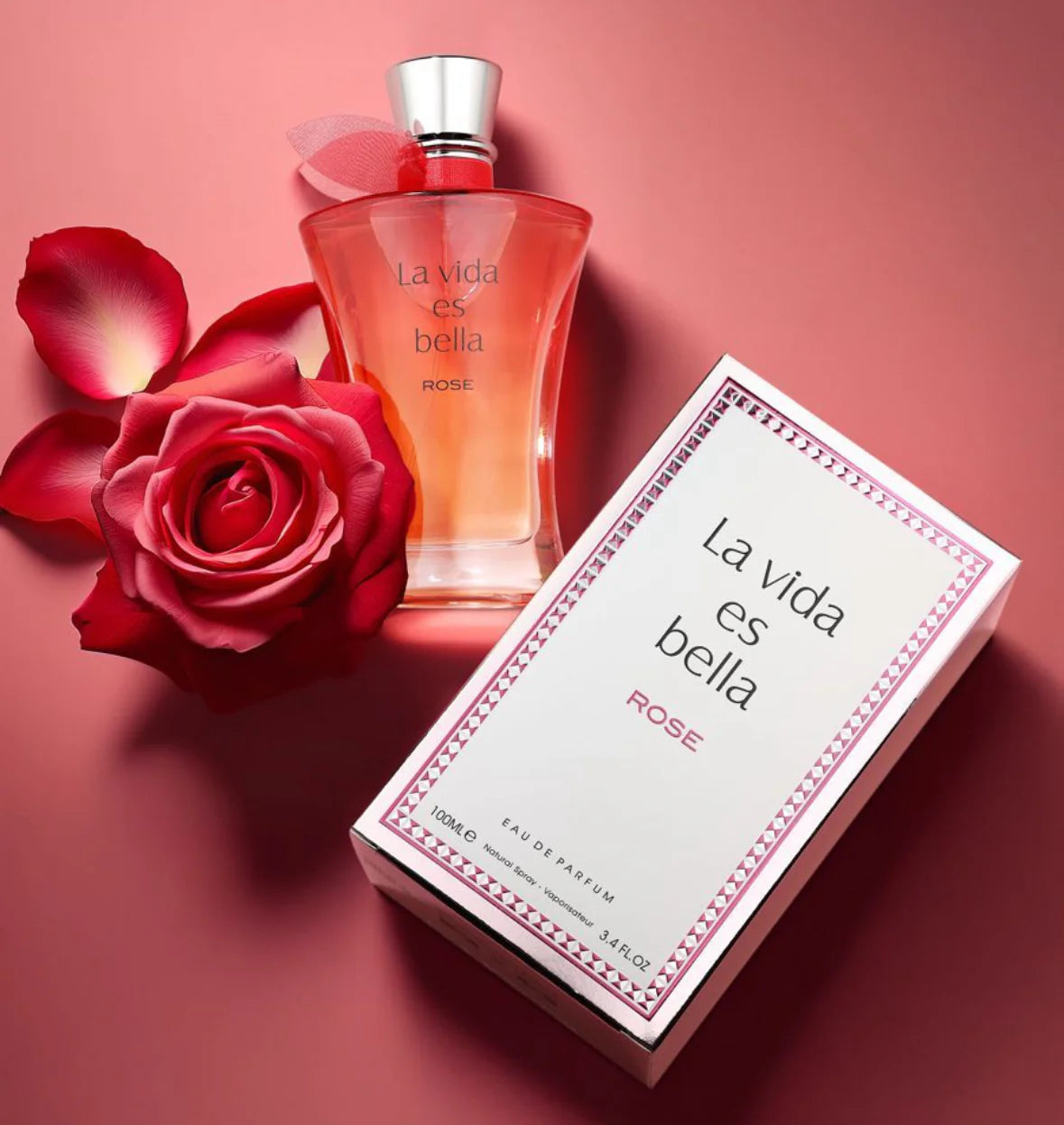 La Vida Es Bella Rose by Fragrance World EDP 100ml