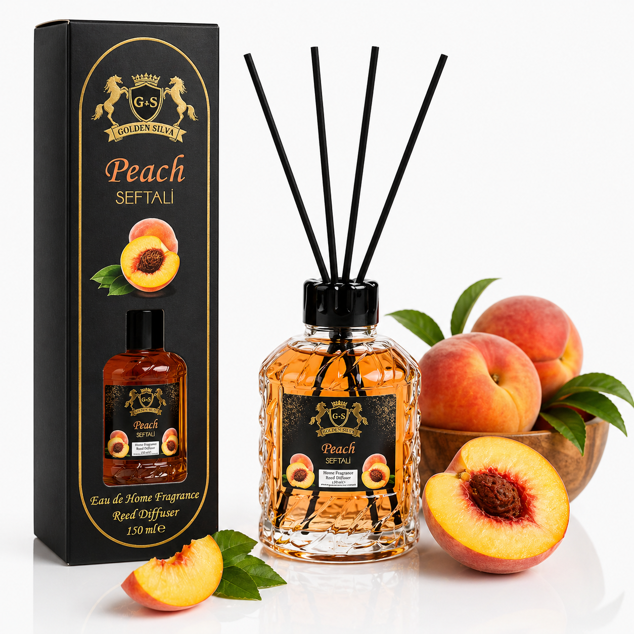 Peach home fragrance by Golden Silva 150ml